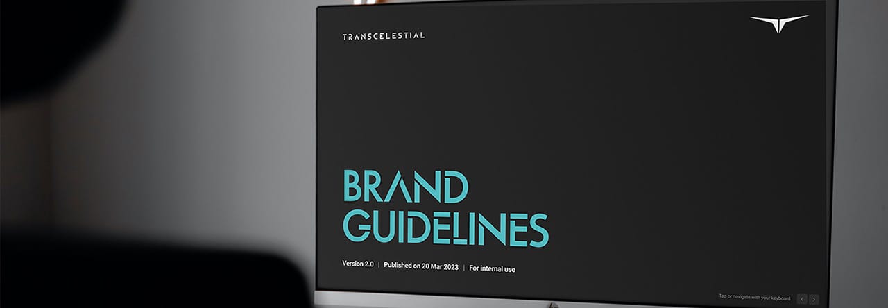 Monitor with design system on screen